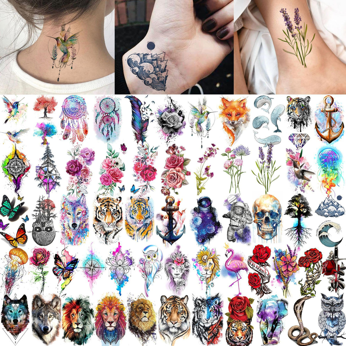 SHELYEXIEN application step wetting paper to transfer tattoo quickly