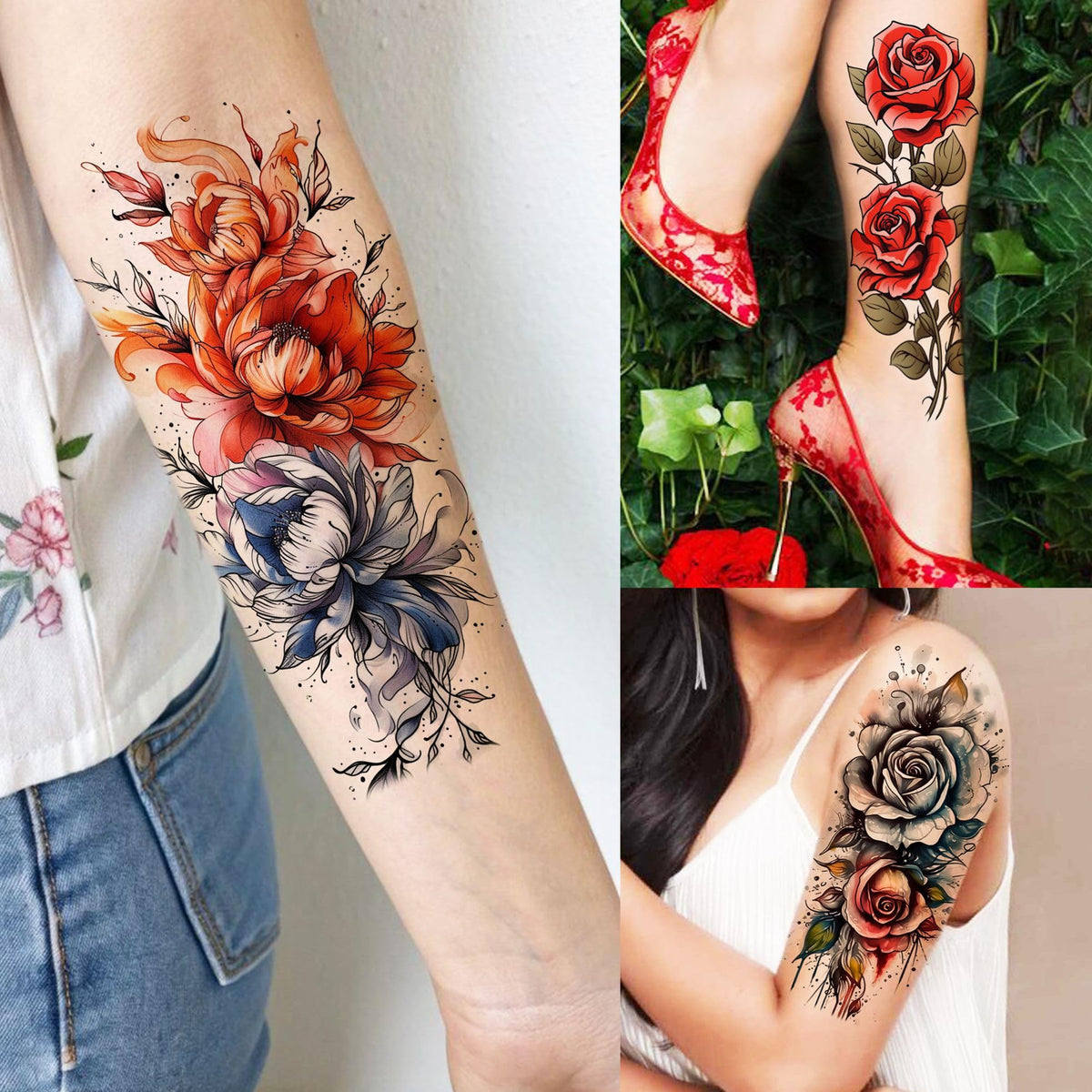 SHELYEXIEN half-arm sleeve example demonstrating seamless full-arm coverage