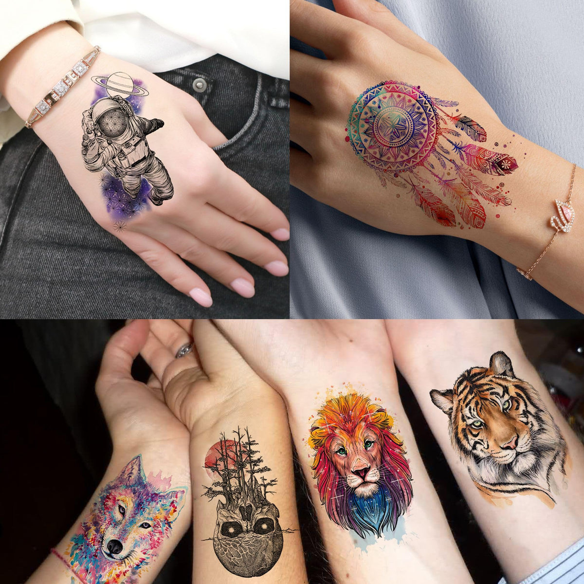 SHELYEXIEN lifestyle festival look with colorful temporary tattoos for events
