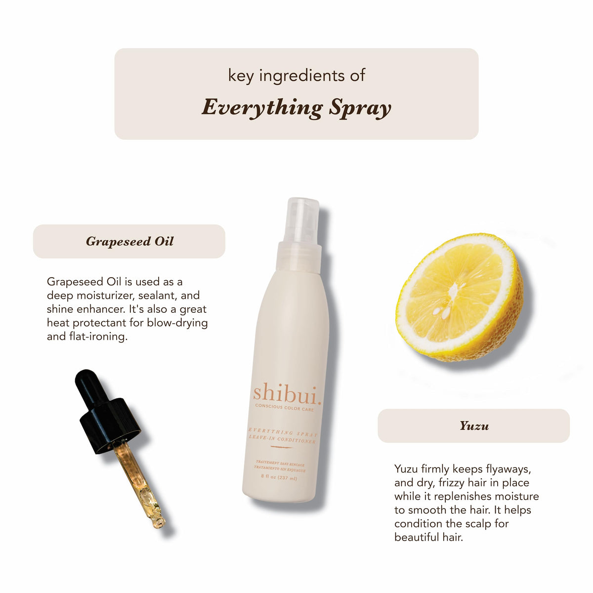 Shibui bottle on a bathroom vanity highlighting clean formula and shelf-friendly design