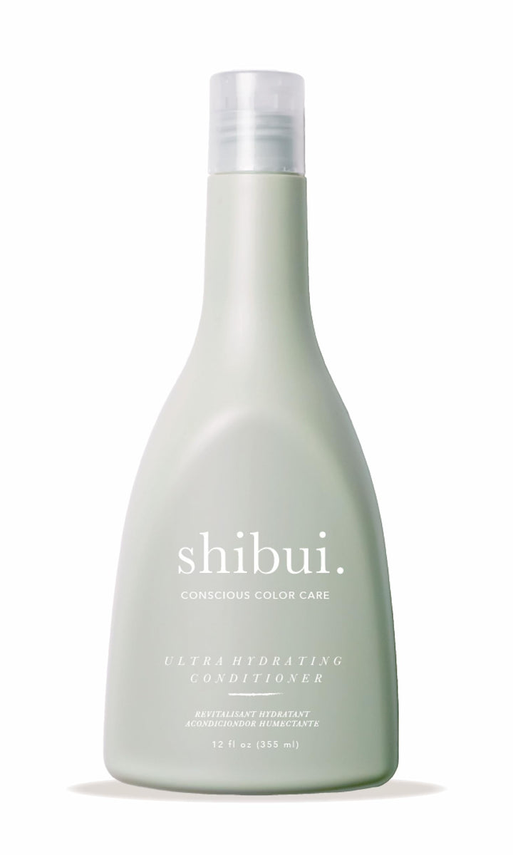 SHIBUI front packaging shows bottle and branding, communicates moisturizing benefits