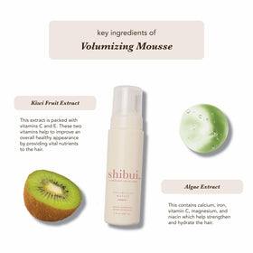 SHIBUI applying mousse at roots to show lift creation and styling control