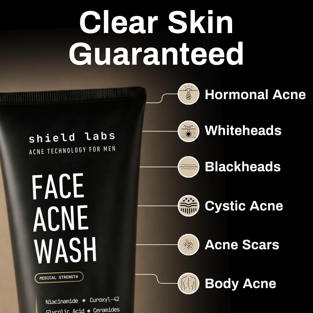 Shield texture foam closeup demonstrating gentle lather and cleansing