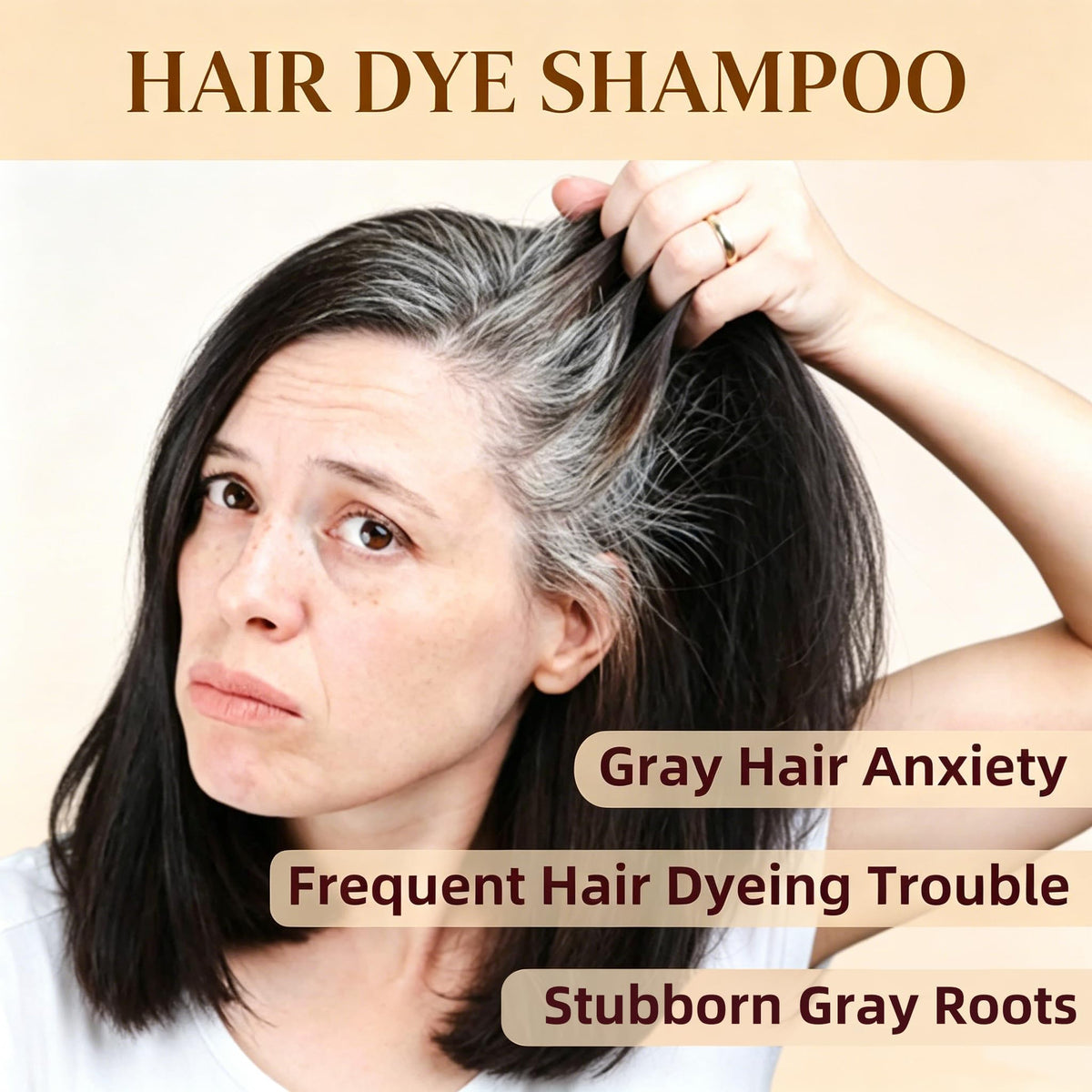 SHIHUANUO shampoo foam texture on palm for gentle cleansing benefit