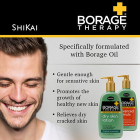 ShiKai borage therapy tube beside a coin for scale, shows 2.5 oz portable size for on-the-go use