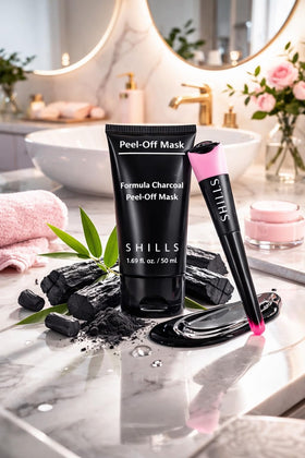SHILLS lifestyle bathroom setup illustrating easy at-home use