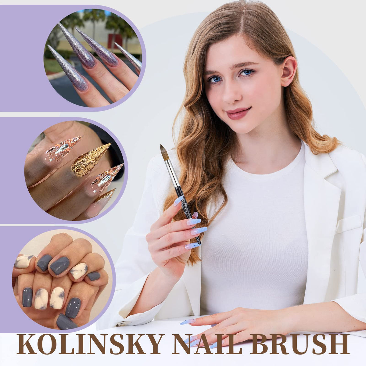 Shine Chance close-up of Kolinsky bristles demonstrating smooth pickup