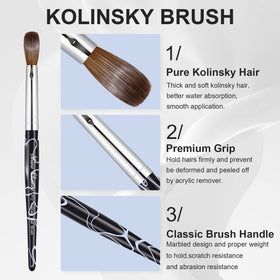 Shine Chance brush stored in clear plastic tube for safe travel