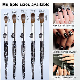 Shine Chance ferrule and marble handle detail offering durable grip advantage