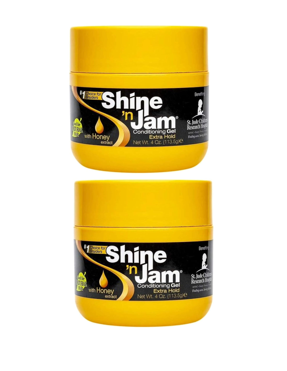 Shine 'n Jam open jar texture close-up showing smooth gel for easy application
