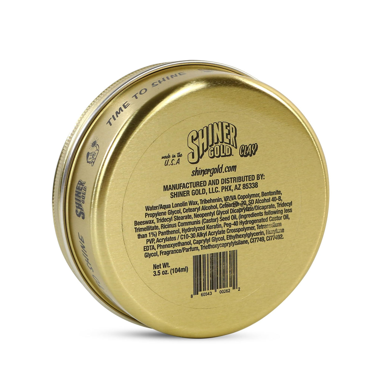 shiner gold close-up texture of matte clay showing grip and thickness