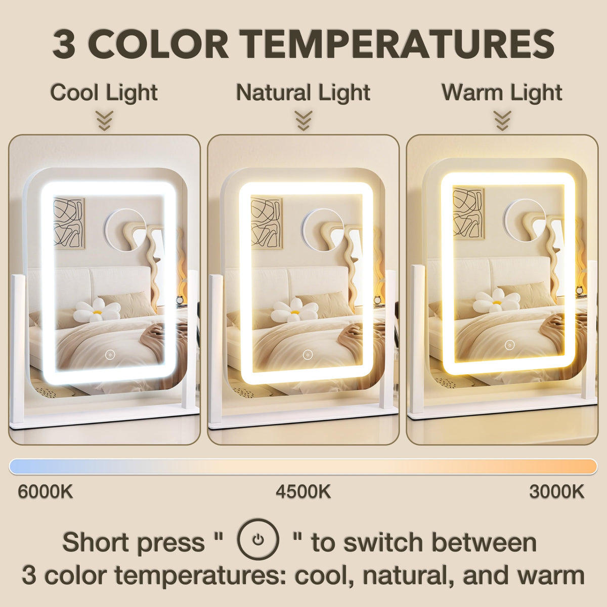 Shinerva LED strip close-up showing even shadow-free lighting benefit