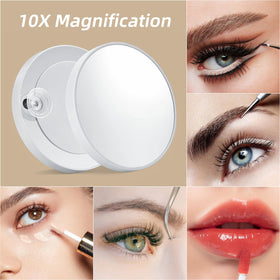 Shinerva mirror in warm light mode showing soft glow for evening looks