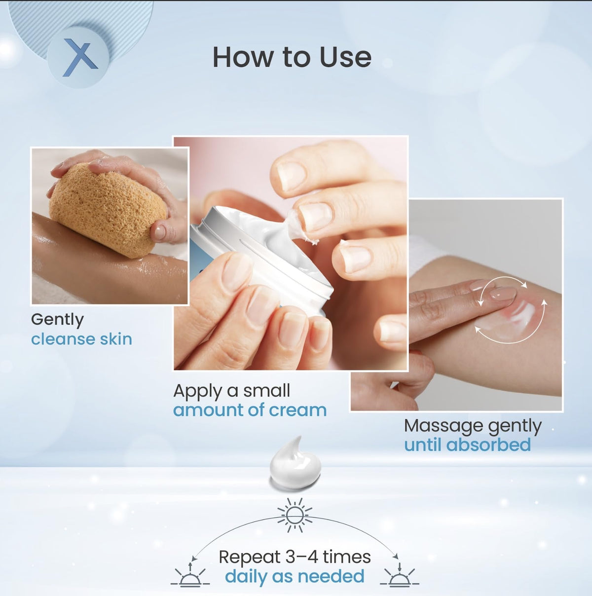 ShingleX texture close-up showing creamy consistency for fast absorption benefit