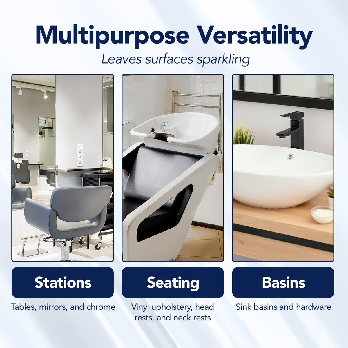 Ship-Shape brush soaking in basin demonstrating effective pre-clean action