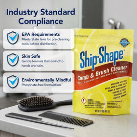 Ship-Shape used on salon counter removing stains and improving appearance