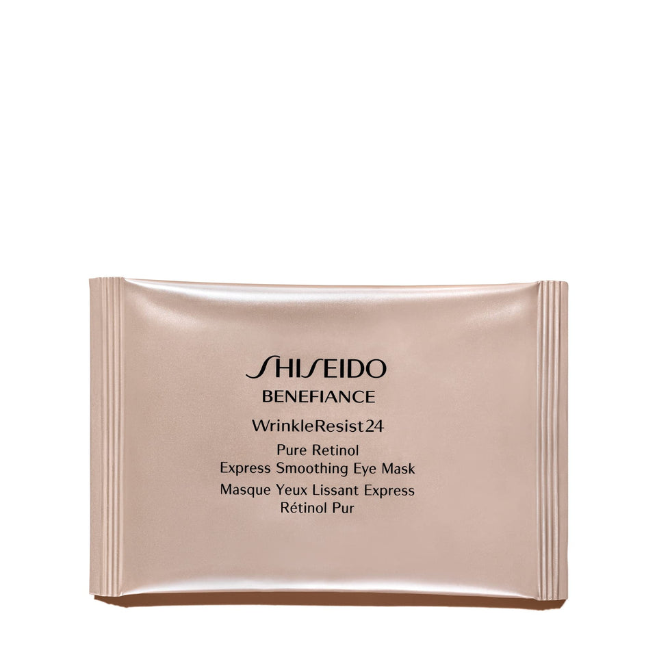Shiseido Benefiance front packaging showing 12 sets and benefits