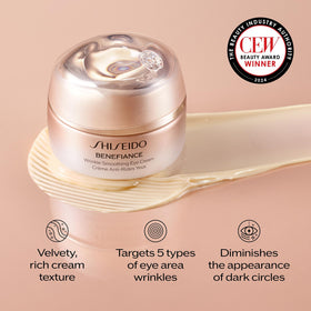 Shiseido product held in hand showing 15 mL size for easy travel
