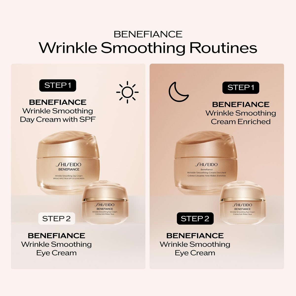 Shiseido lifestyle morning routine with cream for refreshed eye appearance