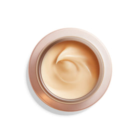 Shiseido night routine lifestyle scene applying Benefiance cream, promotes rested radiant skin