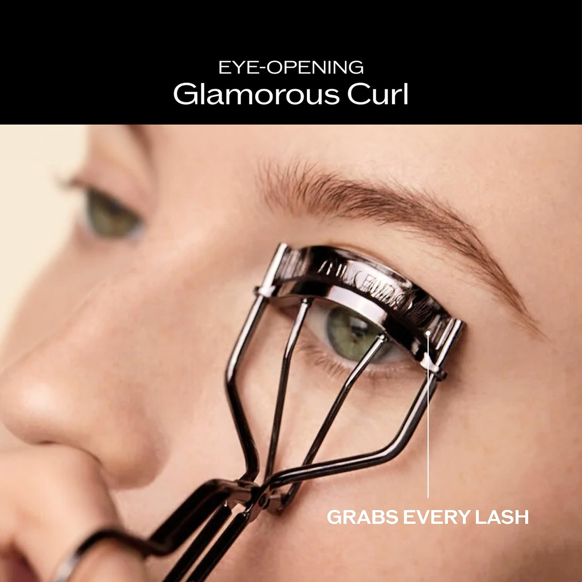 Shiseido curler with replacement pad displayed for easy maintenance benefit