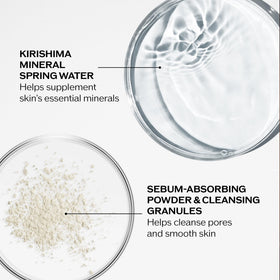 Shiseido foam texture lather closeup showing soft foam and gentle polishing action