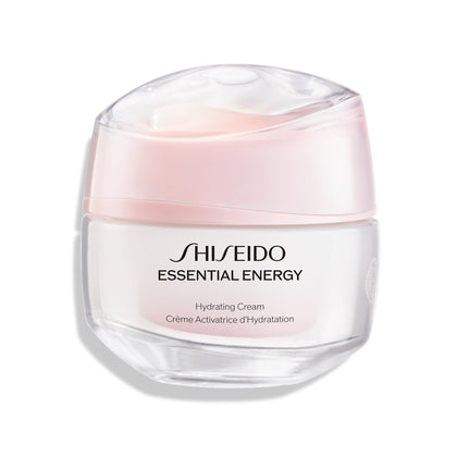 shiseido jar front view showing product branding and elegant packaging for shelf appeal