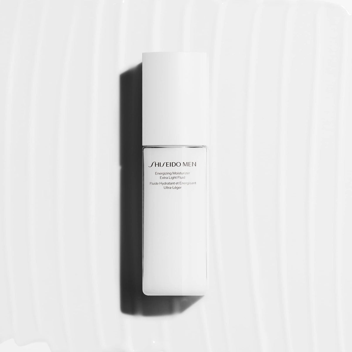 Shiseido Men ingredients label indicating TSUBAKI extract antioxidant benefit