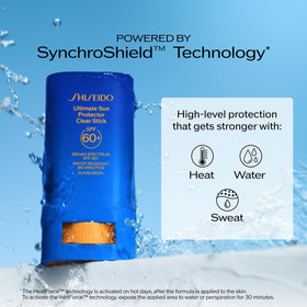 Shiseido stick inside travel kit lifestyle shot showing on-the-go protection
