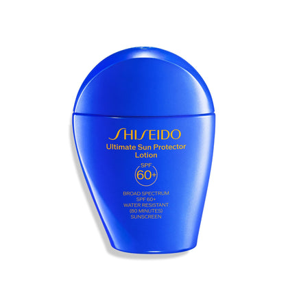 Shiseido front packaging showing SPF 60+ clear protection benefit