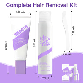 SHLLON travel kit in pouch for convenient on-the-go hair removal