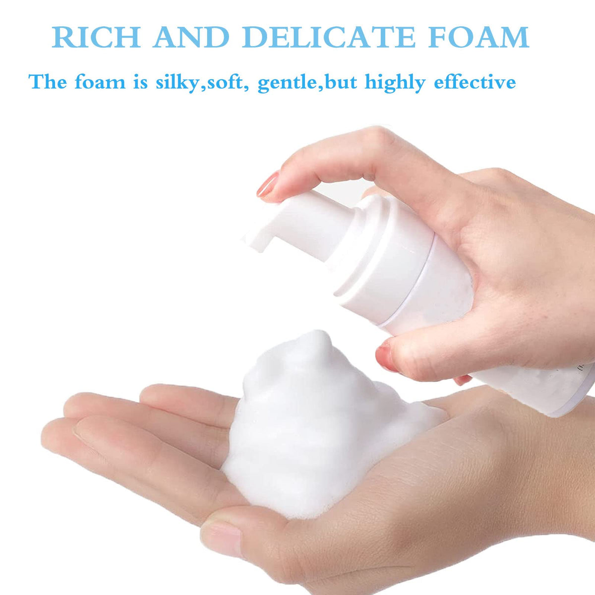 Shmian fifty disposable eyelash spoolies neatly arranged for hygienic brushing benefit