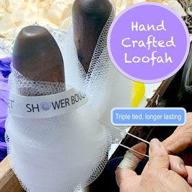 Shower Bouquet ergonomic handle close-up highlighting non-slip grip for comfortable control