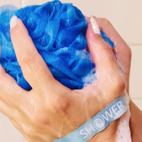 Shower Bouquet styled as a gift with ribbon highlighting ready-made present appeal