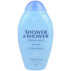Shower To Shower open sifter detail highlighting easy, controlled application