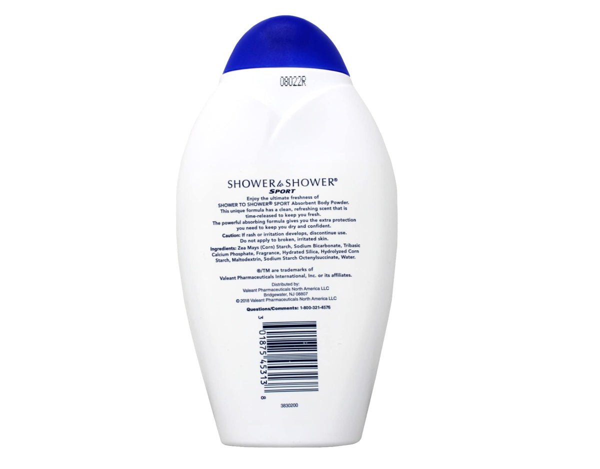 Shower To Shower used after workout demonstrating long-lasting freshness