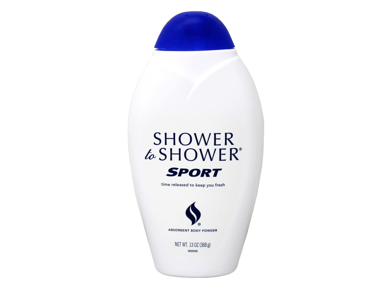 Shower To Shower shake-top closeup demonstrating controlled powder dispensing benefit