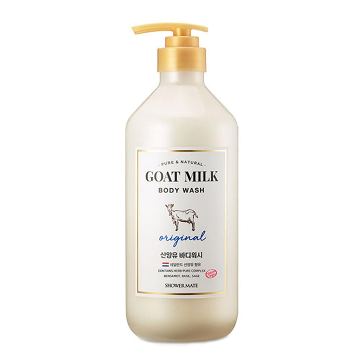 SHOWERMATE front bottle view showing label and 27 fl oz size, highlights hydration benefit