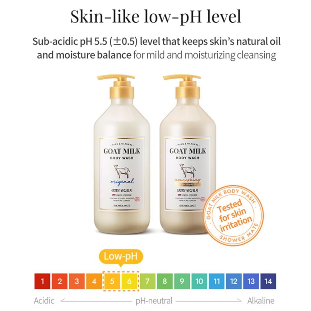 SHOWERMATE bottle on shower shelf in use-ready setting conveying daily routine convenience