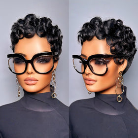 showreal close-up hairline detail showing realistic part and blending