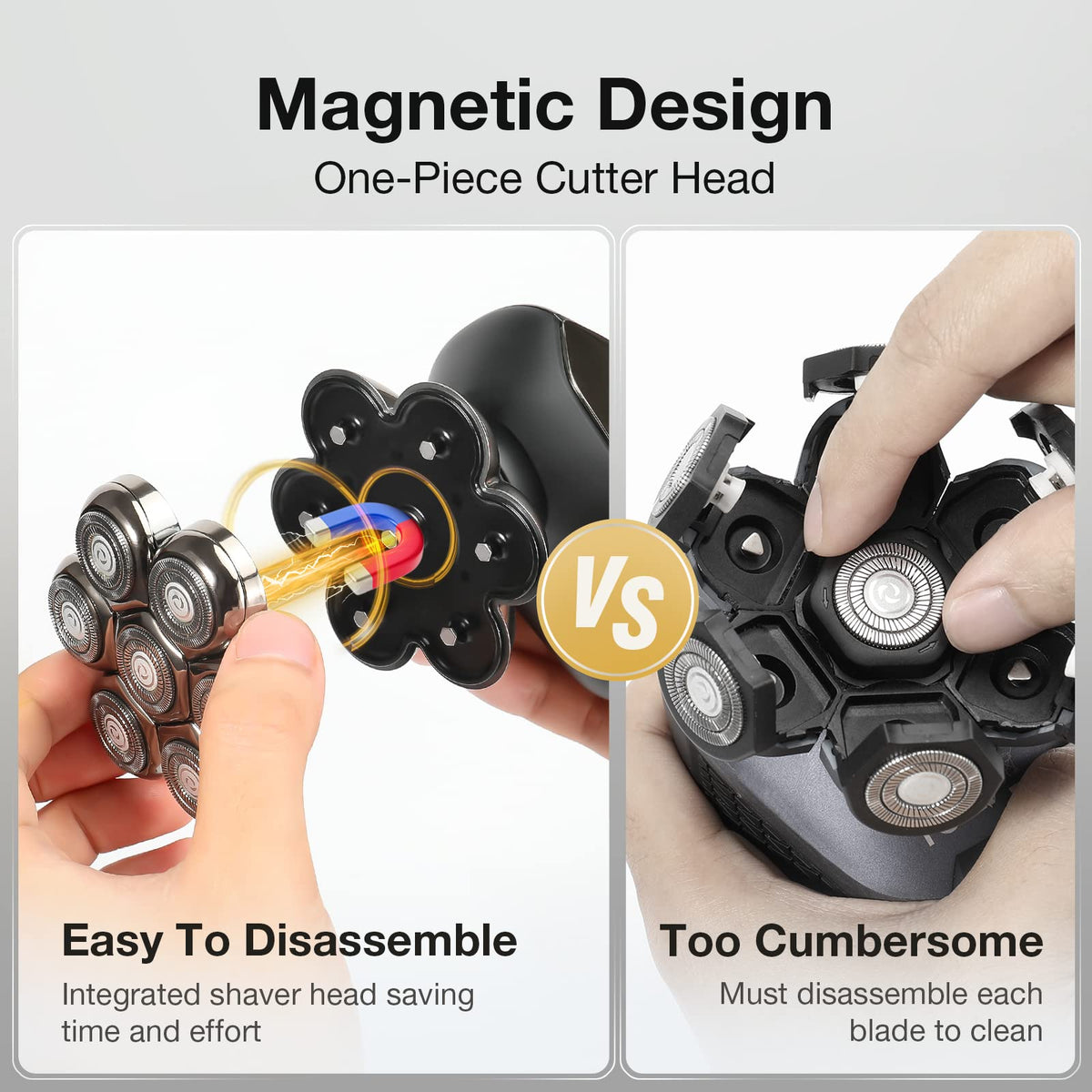 SHPAVVER close-up of rotating cutters demonstrating smoother performance