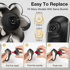 SHPAVVER next to razor for scale, compact replacement head that fits