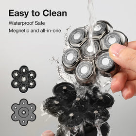 SHPAVVER wet shave with foam, washable head for convenient rinsing