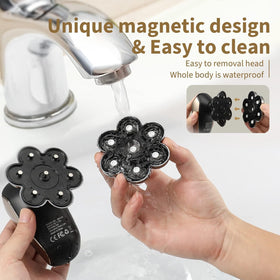 SHPAVVER rinsing under tap demonstrating simple maintenance benefit