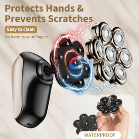 SHPAVVER close-up of detachable head for easy cleaning and hygiene benefit