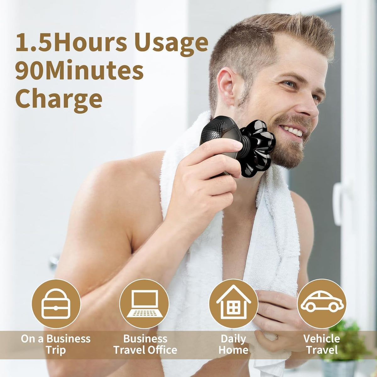 SHPAVVER LED display and Type-C port showing fast-charge convenience