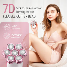 SHPAVVER blade and foil texture detail highlighting gentle cutting for sensitive skin