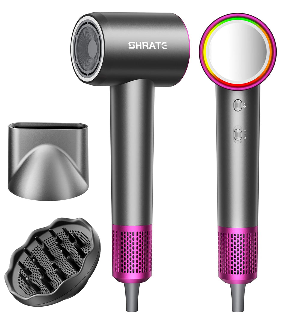 SHRATE front view of compact dryer showing sleek design and airflow benefit