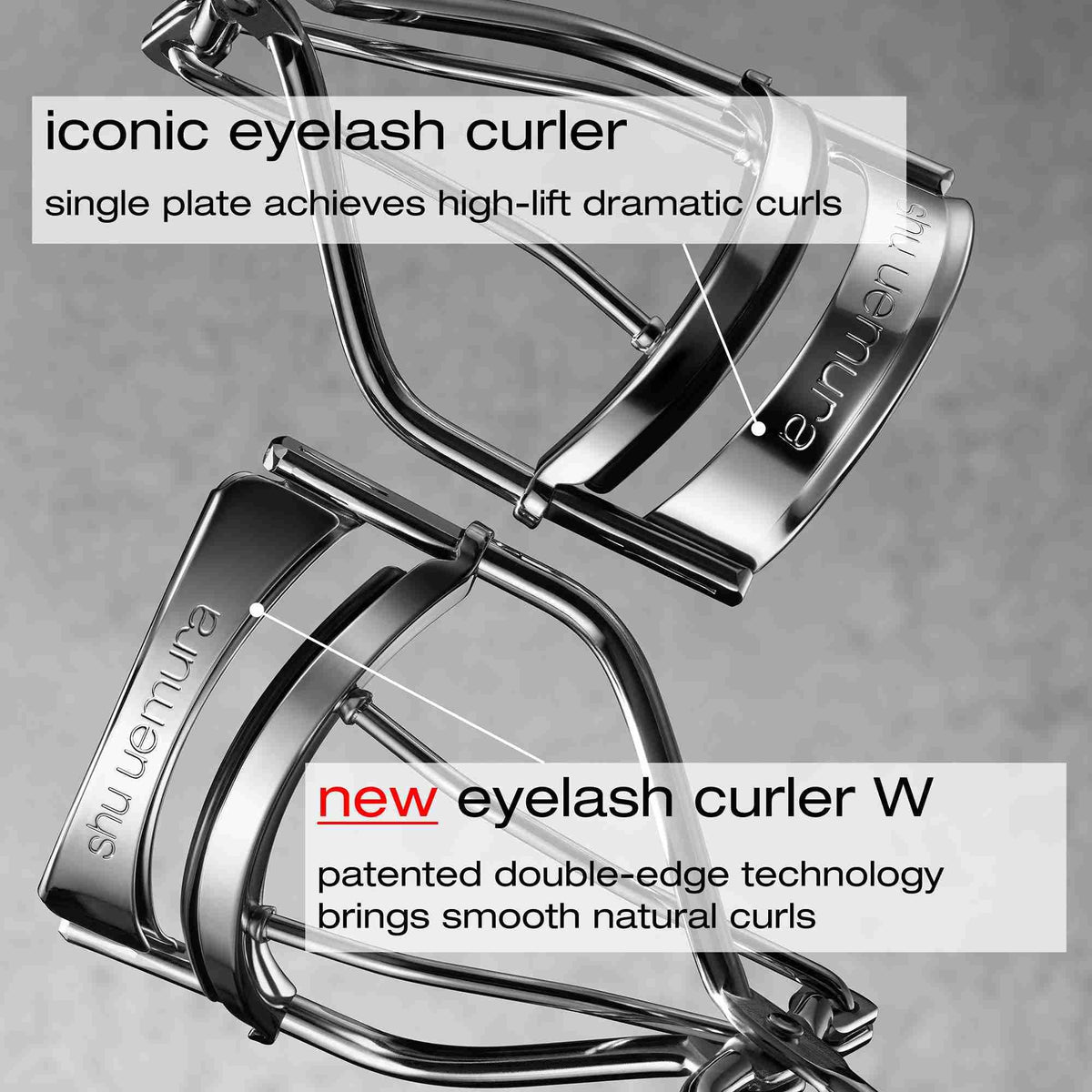 shu uemura packaging and insert highlighting professional tool presentation
