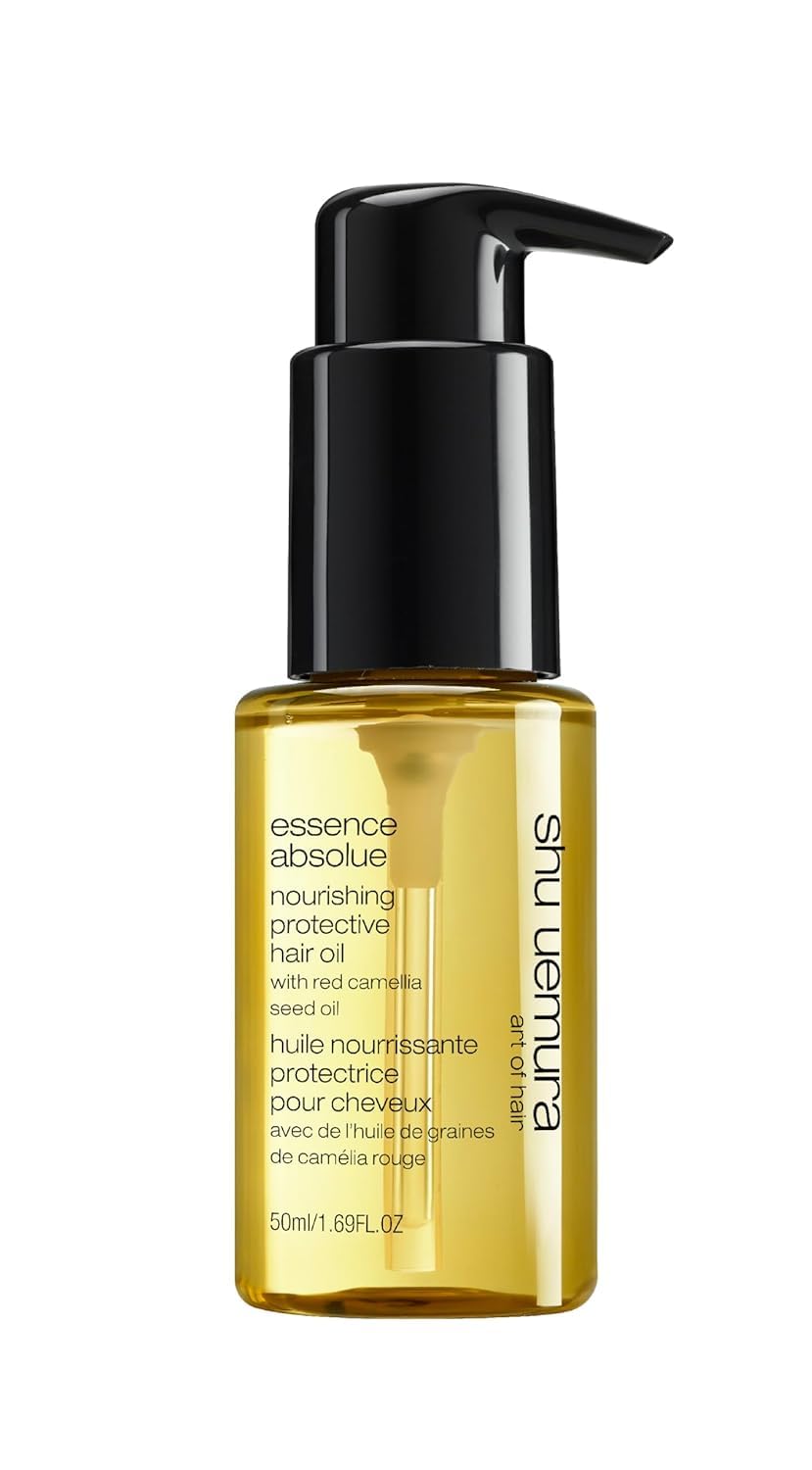 shu uemura front packaging showcasing lightweight nourishing oil benefit